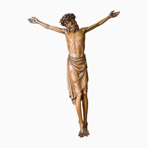 Large Corpus Christi in Carved Boxwood, 19th Century