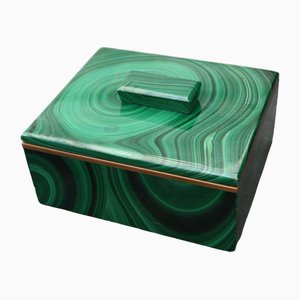 Art Deco Malachite Box