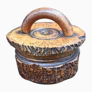 Maceta para tabaco de madera nudosa, siglo XIX