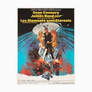 Poster del film Diamonds Are Forever, Francia di Robert McGinnis, 1971