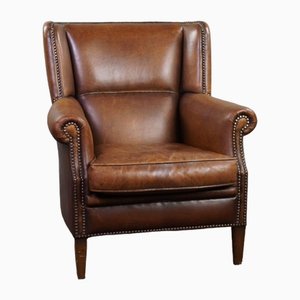 Vintage Armchair in Sheep Leather