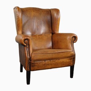 Vintage Armchair in Sheep Leather