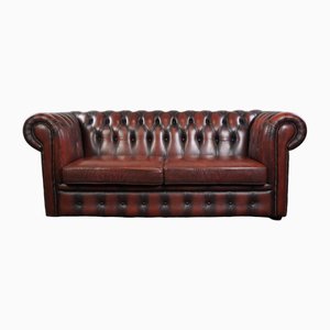 Red Cattle Chesterfield Sofa