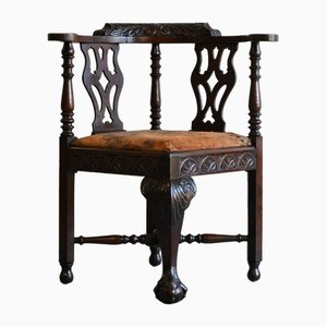 Chaise d'Angle Victorienne Antique