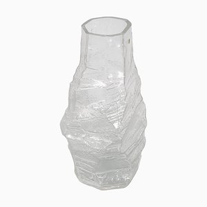 Mid-Century Glacier Glass Vase from Peill & Putzler, Germany, 1970s