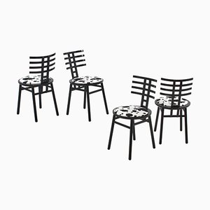 Sari Chairs by De Pas, D'Urbino and Lomazzi for Sorsmani, Italy, 1980s, Set of 4