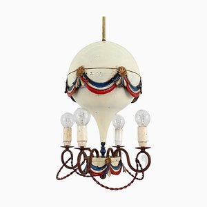 Französische Mid-Century Air Ballon Deckenlampe, 1950er