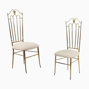 Mid-Century High Espalier Dining Chairs by G. Descalzi, 1950s, Set of 2