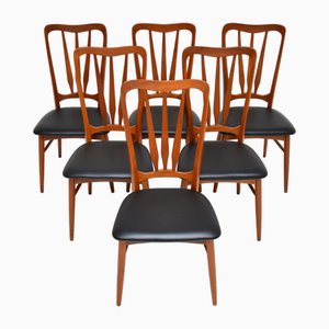 Danish Teak Ingrid Dining Chairs by Niels Koefoed, 1960, Set of 6
