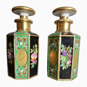 Botellas vintage de porcelana. Juego de 2