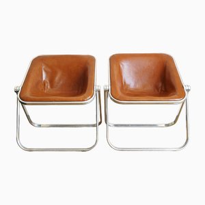 Mod. Plona Chairs by Giancarlo Piretti, 1960s, Set of 2