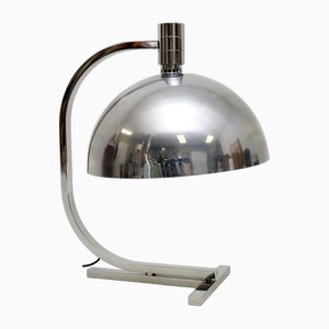Large Vintage Italian Chrome Table Lamp attributed to Franco Albini for Sirrah, 1970s