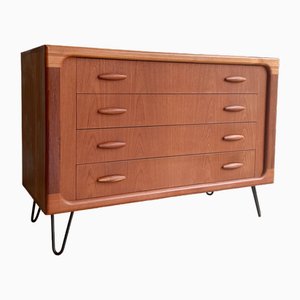 Vintage Chest of Drawers in Teak from Dyrlund, 1960s