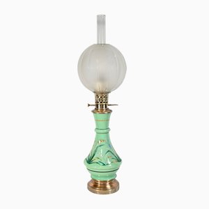 Lámpara de aceite de cerámica, de finales del siglo XIX