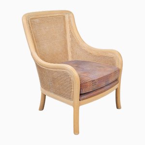 Vintage Faux Webbing Armchair from Giorgetti, 1980s