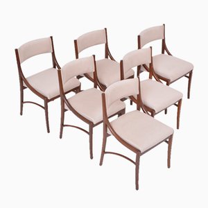 Sedie da pranzo Mid-Century moderne beige di Ico Parisi per Cassina, anni '60, set di 6