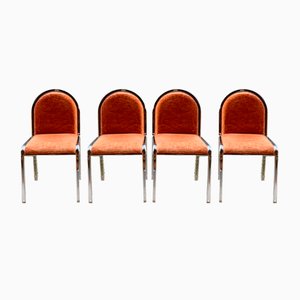 Space Age Side Chairs in the style of Maison Jansen, 1980s, Set of 4