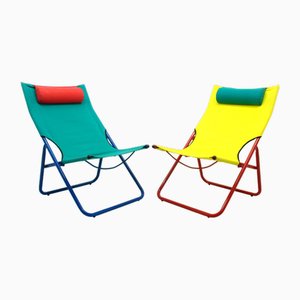 Vintage Folding Chairs, 1990s, Set of 2
