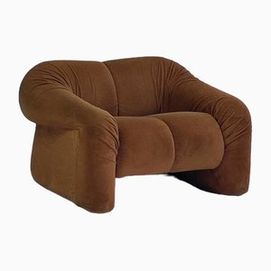 Brauner Italienischer Vintage Sessel