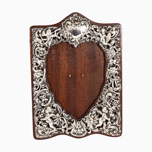 Antique Victorian Sterling Silver Photo Frame from William Comyns, 1897