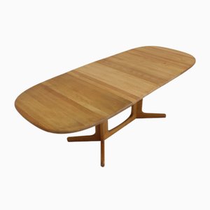 Vintage Danish Oval Dining Table from Glostrup, 1960s