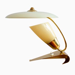 Art Deco Style Czechoslovak Brass Table Lamp, 1940s