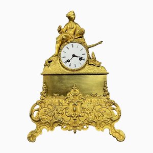 Péndulo de bronce dorado Louis Philippe