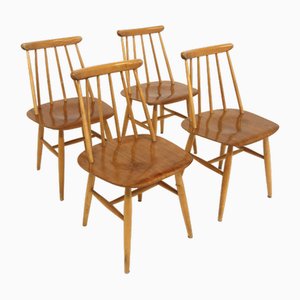 Chairs in Teak by Ilmari Tapiovaara for Edsby Verken, 1960, Set of 4