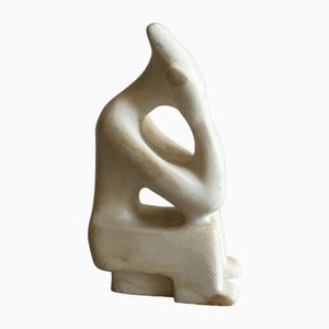Minimalistische Skulptur aus geschnitztem Stein, 1960er