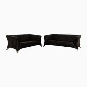 322 Leather Sofa Set by Rolf Benz, Set of 2