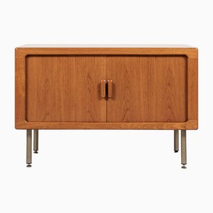 Mid-Century Danish Sideboard in Teak with Tambour Doors from Dyrlund, 1960s