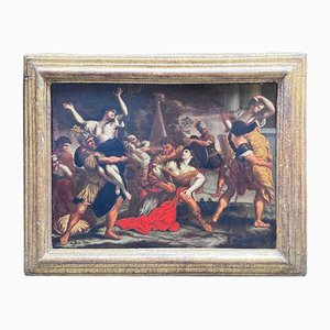 Pietro Da Cortona, Entführung der Sabinerinnen, 17. Jh., Ölgemälde, gerahmt