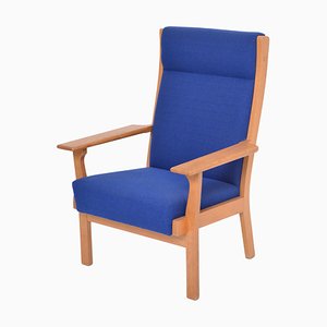 Silla GE 181 a Mid-Century danesa atribuida a Hans Wegner para Getama, años 70