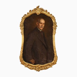 Porträt eines Herrn, 1918, Öl auf Leinwand, gerahmt