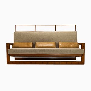 3-Sitzer Sofa aus Eschenholz & Mansonia Holz von Fausto Bontempi, Italien, 1961