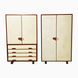 Vintage Cabinets, 1950s, Set of 2