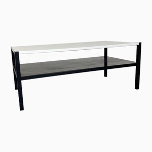 Mid-Century Modernist Black and White Coffee Table by Wim Rietveld for Ahrend de Cirkel, 1960s