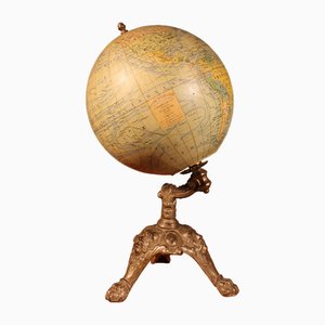 Terrestrial Globe by J. Lebègue & Cie, Paris, France, 1890s
