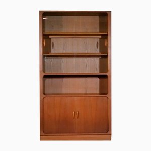 Mid-Century Wall Cabinet in Teak with Illuminated Showcase from Dyrlund, 1960s