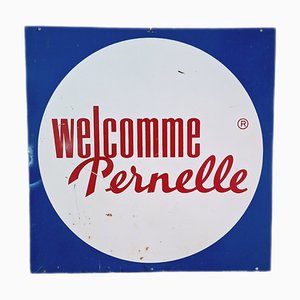 Tienda de carteles de doble cara Welcomme Pernell, Francia, años 60