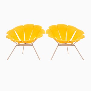 Flower Outdoor Chairs from Grosfillex, France, 1970s, Set of 2