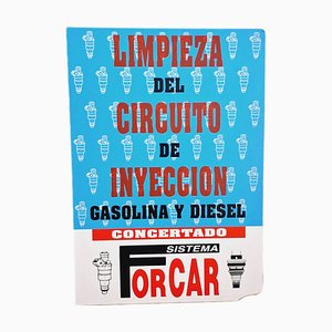 Pulisci candele per insegne pubblicitarie per negozio di automobili, anni '80