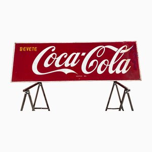 Coca Cola Advertising Sign, Italy, 1950s
