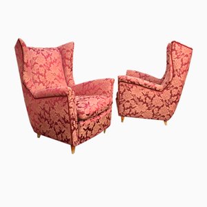 Bergère Armchairs by Melchiorre Bega, Italy, 1950s, Set of 2