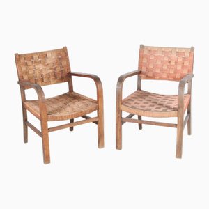Braided Rope Armchairs, 1960s, Set of 2