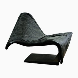 Leather Flying Rug Lounge Chair by Simon Desanta for Rosenthal, 1980s