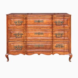 Early 19th Century Curved Cherrywood Chest of Drawers