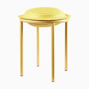 Yellow Cana Stool by Pauline Deltour