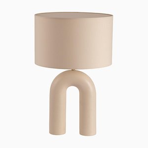 Ecru Ceramic Arko Table Lamp by Simone & Marcel