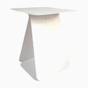 Mesa auxiliar Youmy rectangular en blanco de Mademoiselle Jo